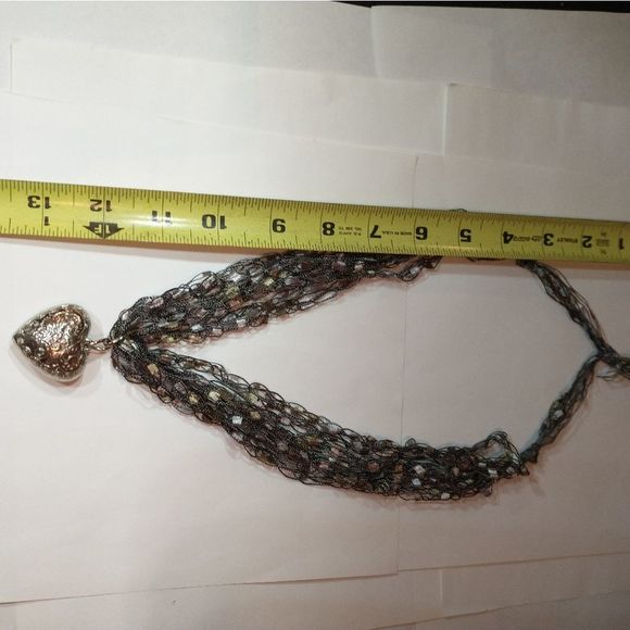 Hand Crocheted Ladder Ribbon Necklace! - Picture 9 of 10